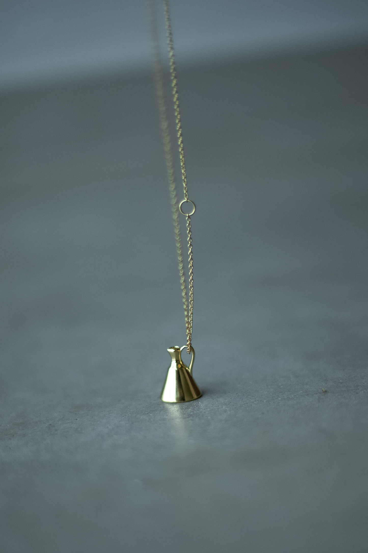 Gold Jug Pendant On Chain