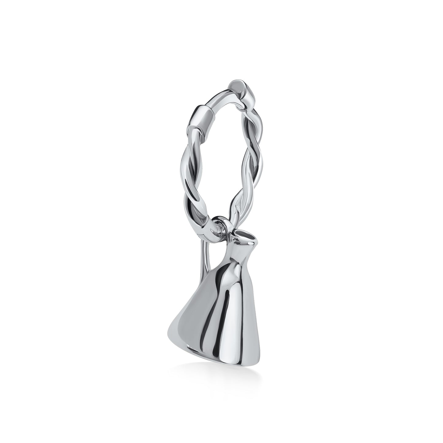 Jug Mono Earring Silver