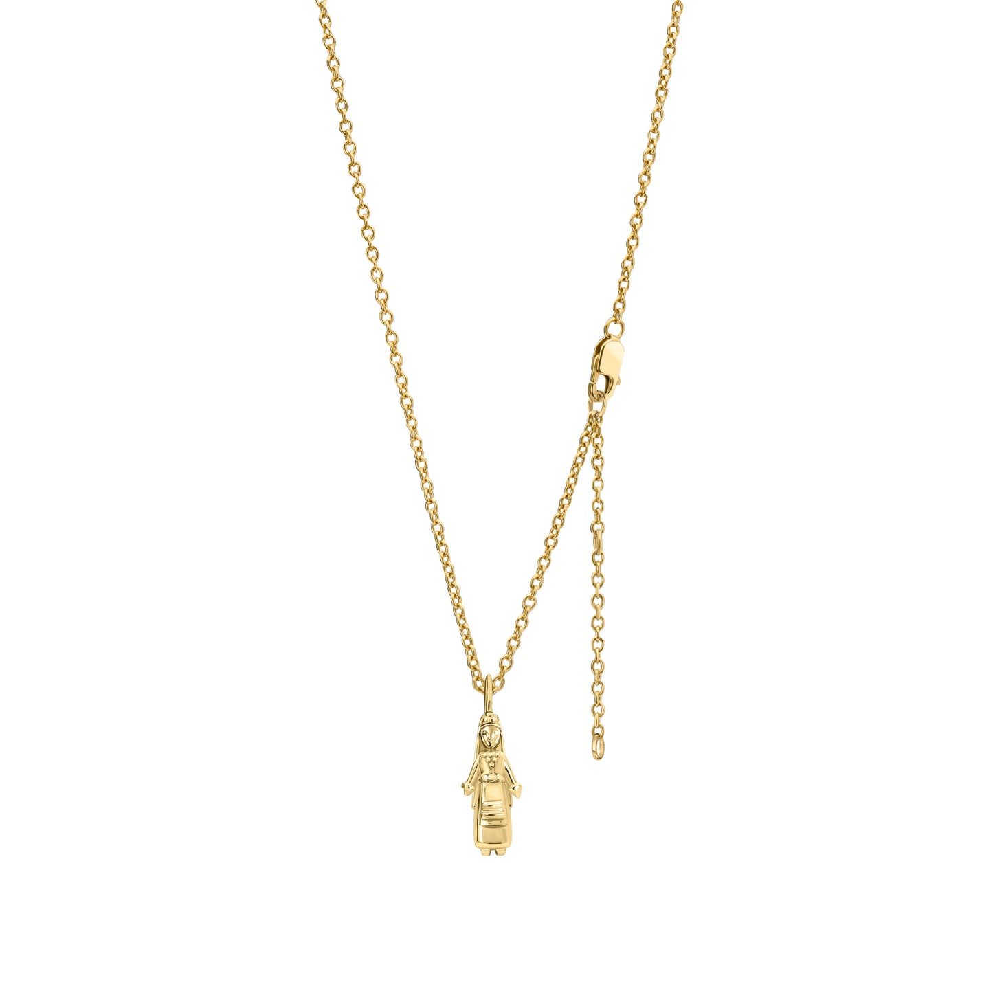 KIZ pendant on chain gold