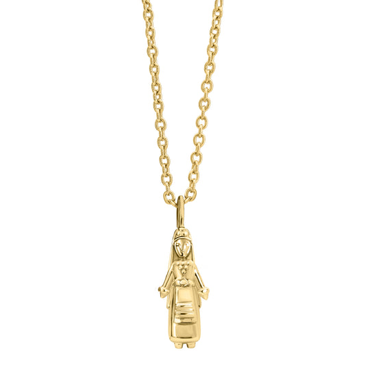 KIZ pendant on chain gold