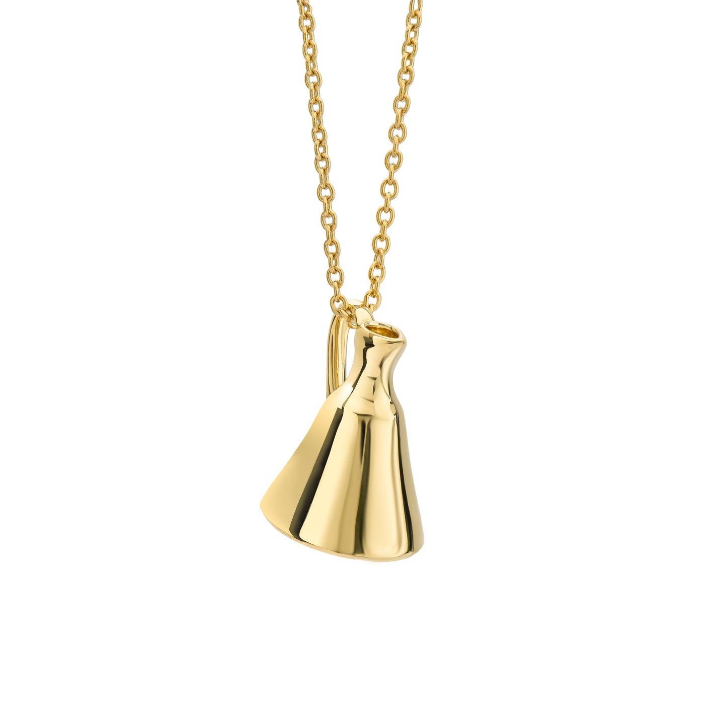 Gold Jug Pendant On Chain